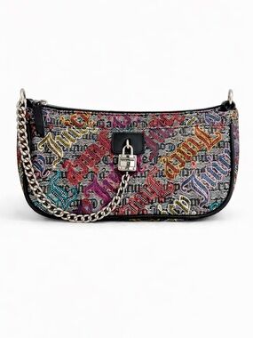 Vintage Y2K Juicy Couture -  Logo Print Chain Shoulder Bag - NWOT